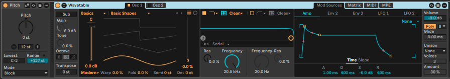Ableton Live course notes - Audio and MIDI Effects and Racks