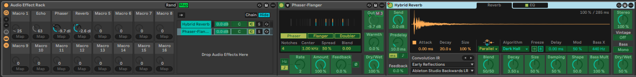 Ableton Live course notes - Audio and MIDI Effects and Racks