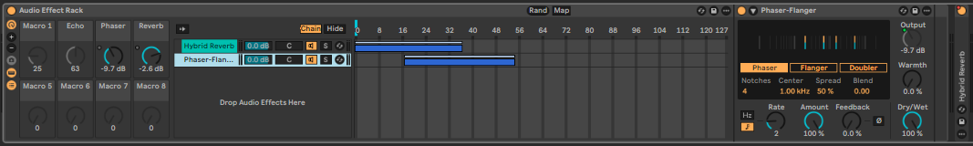 Ableton Live course notes - Audio and MIDI Effects and Racks