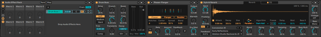 Ableton Live course notes - Audio and MIDI Effects and Racks