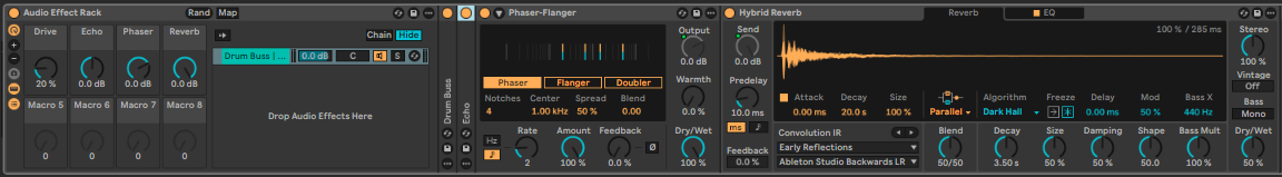 Ableton Live course notes - Audio and MIDI Effects and Racks