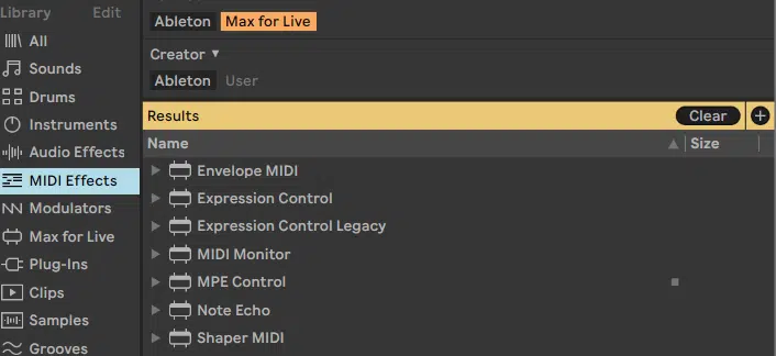 Ableton Live course notes - Audio and MIDI Effects and Racks
