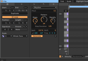 Ableton Live course notes - MIDI Recording of Melodic Instruments
