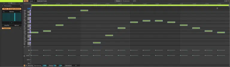Ableton Live course notes - MIDI Recording of Melodic Instruments