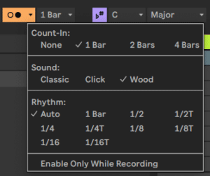 Ableton Live course notes - MIDI Recording of Melodic Instruments