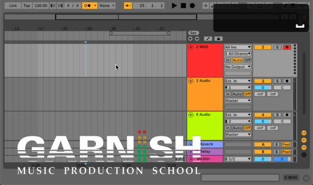 Ableton Live course notes - MIDI Recording of Melodic Instruments
