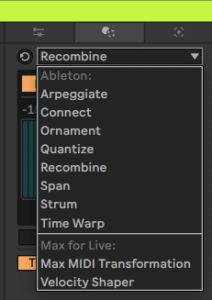 Ableton Live course notes - MIDI Recording of Melodic Instruments