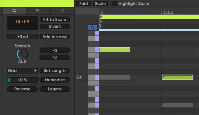 Ableton Live course notes - MIDI Recording of Melodic Instruments
