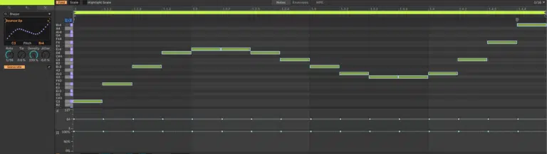 Ableton Live course notes - MIDI Recording of Melodic Instruments