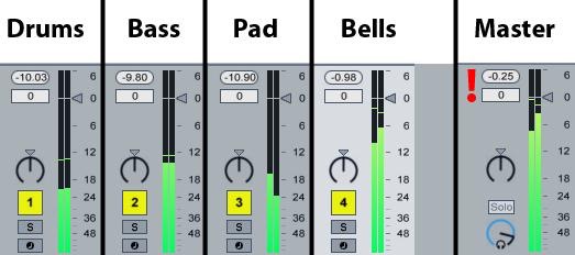 Ableton Live course notes - Mixing Basics, Grouping and Routing