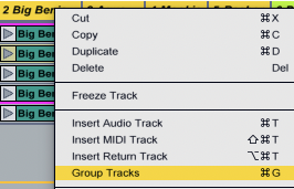 Ableton Live course notes - Mixing Basics, Grouping and Routing