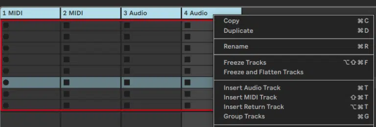 Ableton Live course notes - Mixing Basics, Grouping and Routing