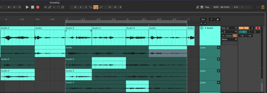 Ableton Live course notes - Recording Audio and Warping Full Tracks