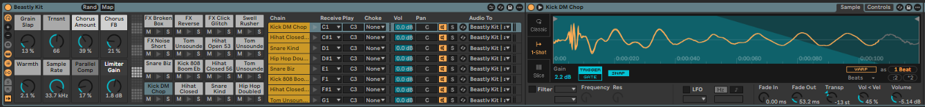 Ableton Live course notes - Intro to Simpler and Drum Racks