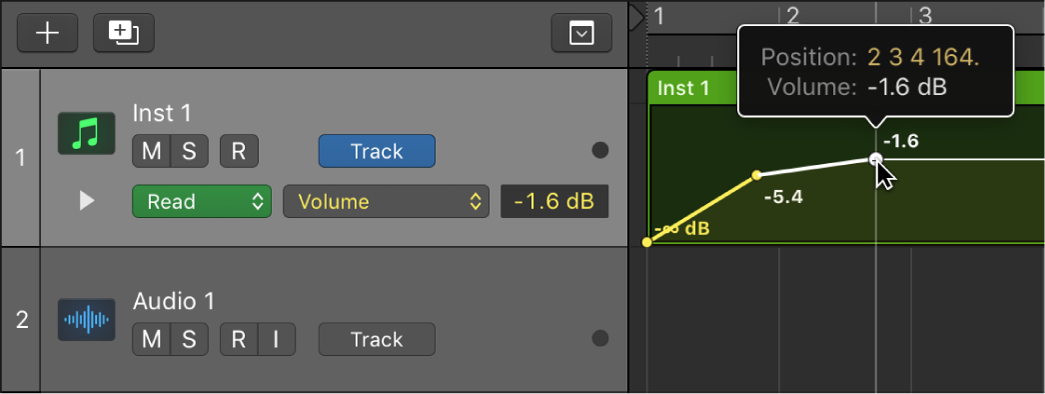 Logic Pro course notes - Automation