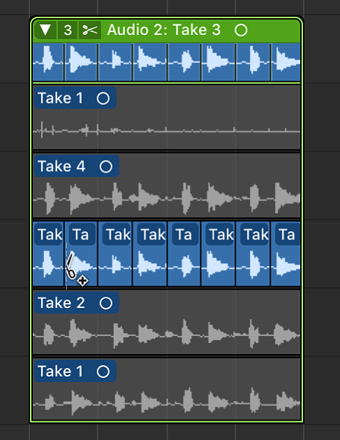 Logic Pro course notes - Comping