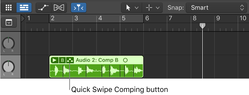 Logic Pro course notes - Comping
