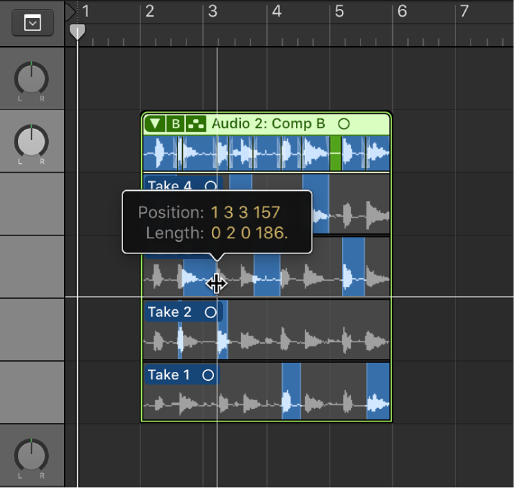 Logic Pro course notes - Comping