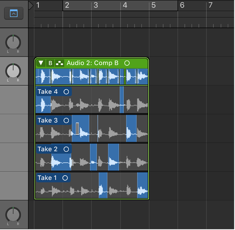 Logic Pro course notes - Comping