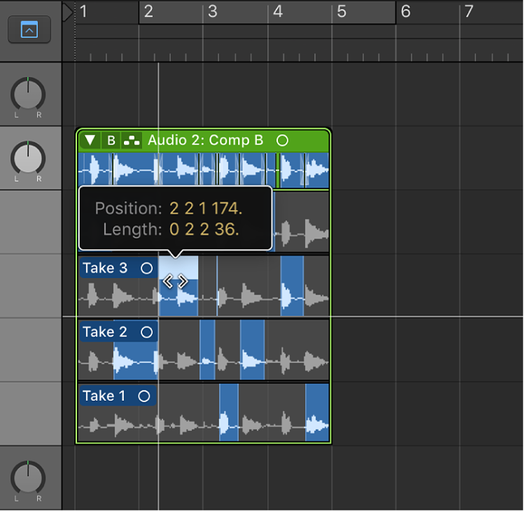Logic Pro course notes - Comping