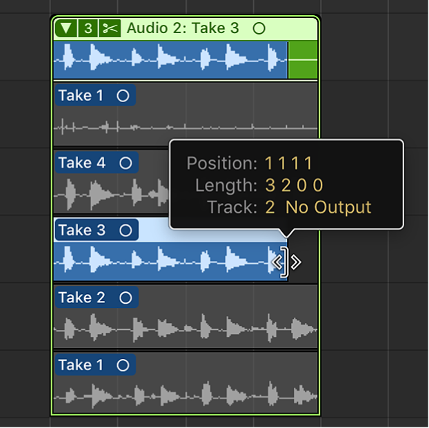 Logic Pro course notes - Comping