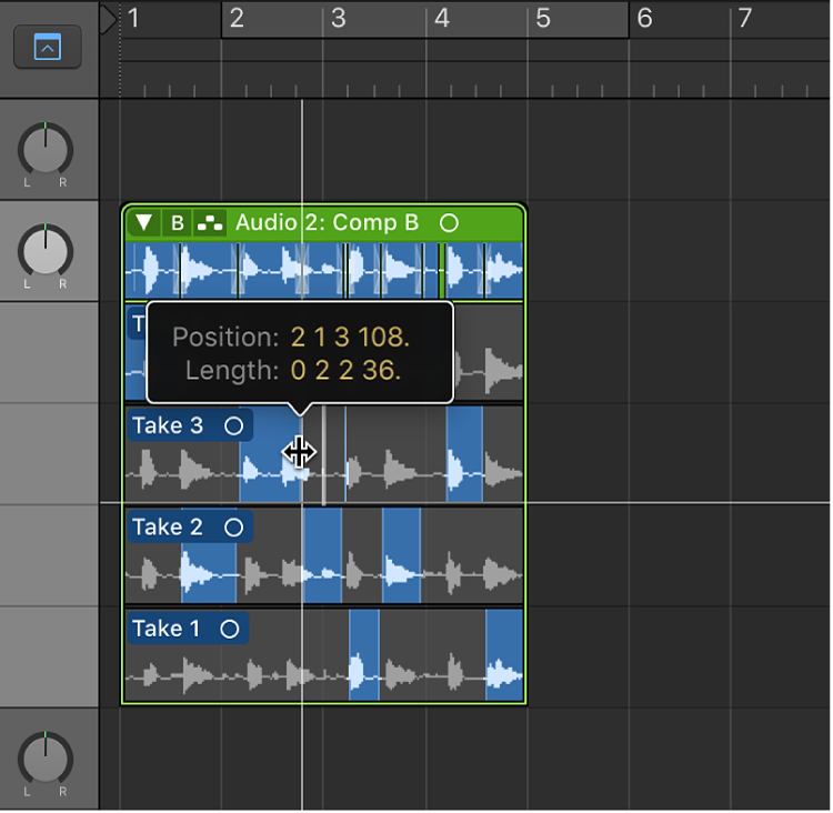 Logic Pro course notes - Comping