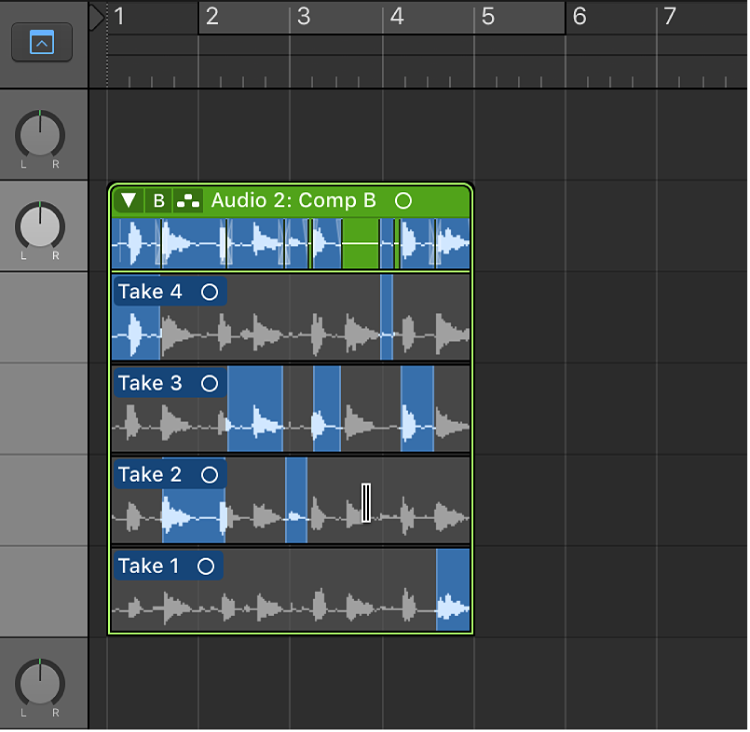 Logic Pro course notes - Comping