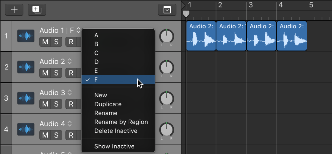 Logic Pro course notes - Comping