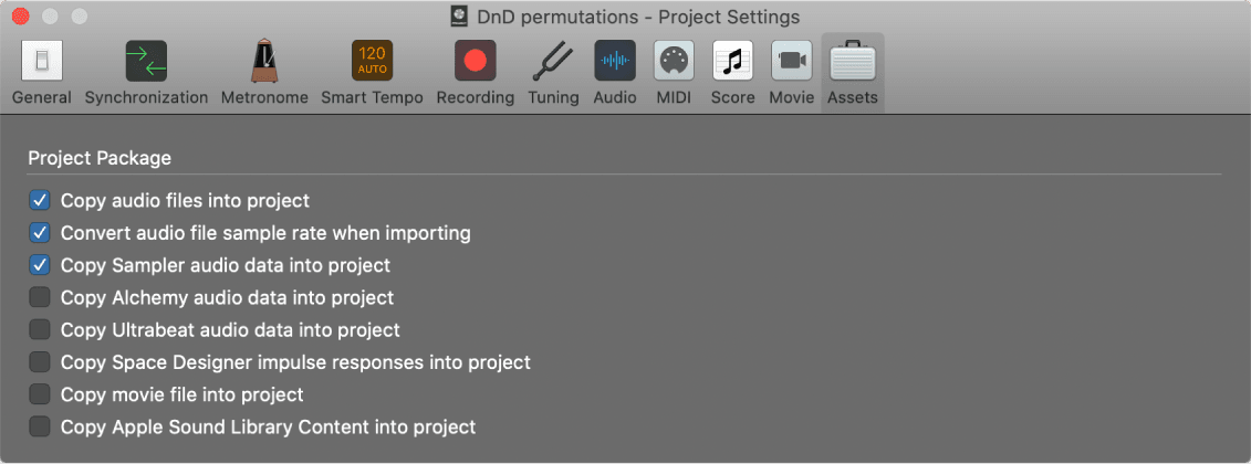 Logic Pro course notes - Editing Audio & Managing Projects