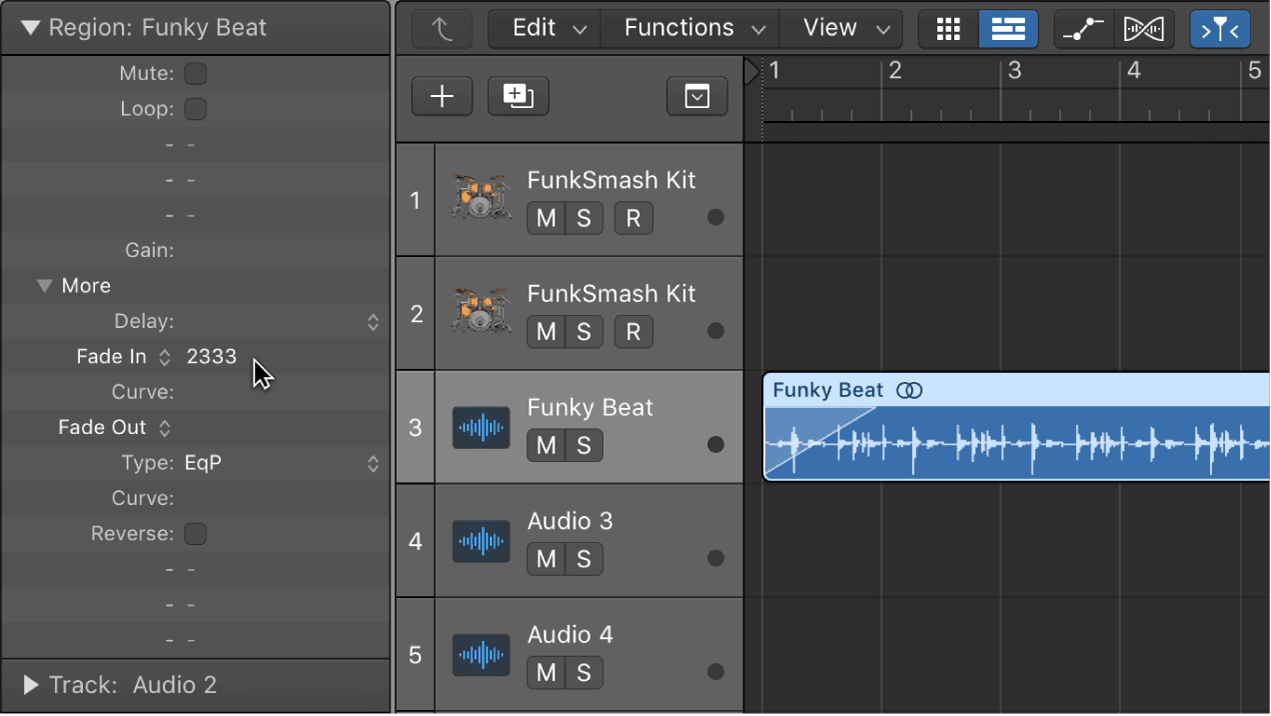 Logic Pro course notes - Editing Audio & Managing Projects