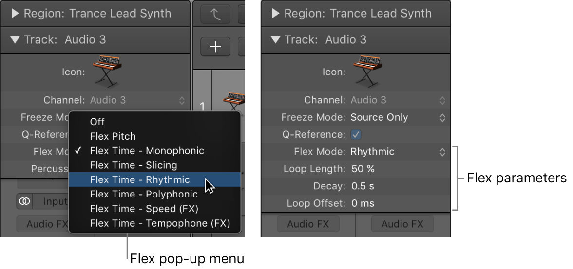 Logic Pro course notes - Flex Time