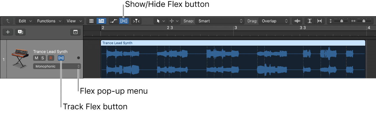 Logic Pro course notes - Flex Time