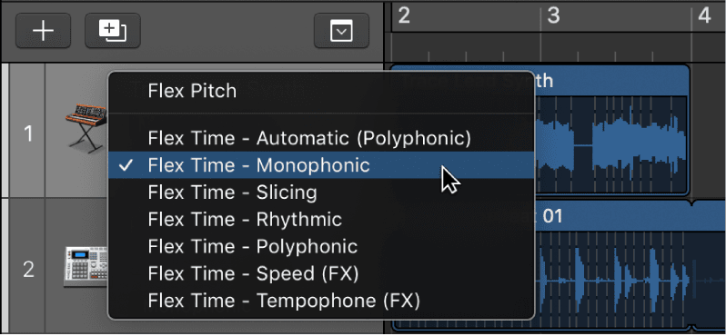 Logic Pro course notes - Flex Time