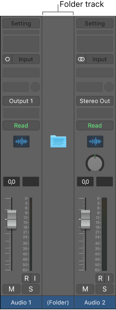 Logic Pro course notes - Folders and Track Stacks