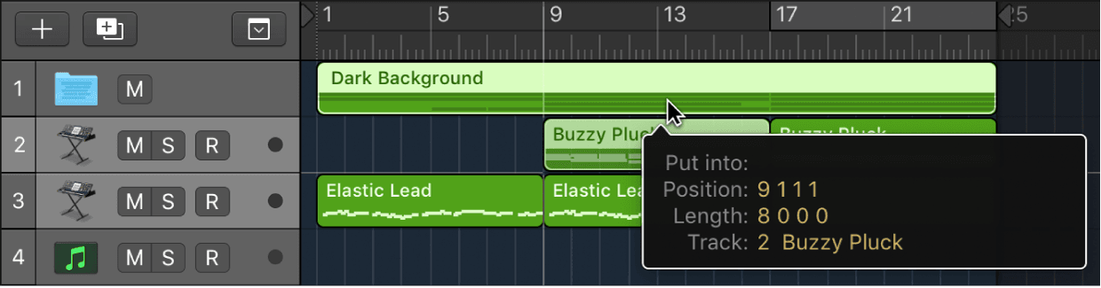 Logic Pro course notes - Folders and Track Stacks