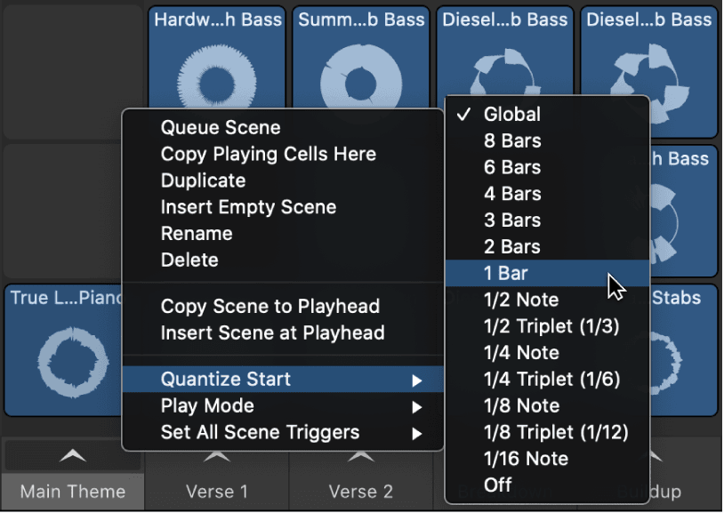 Logic Pro course notes - Live Loops
