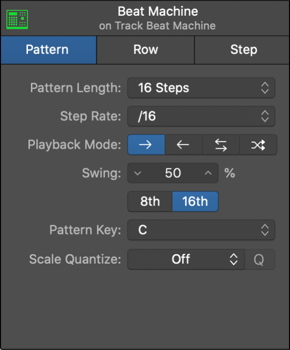Logic Pro course notes - Making Beats In Step Sequencer