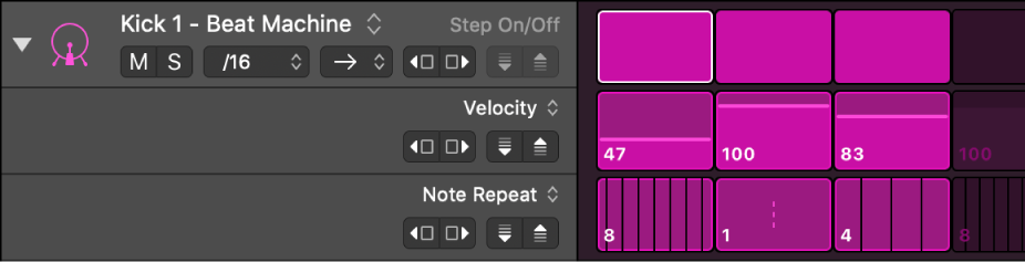 Logic Pro course notes - Making Beats In Step Sequencer