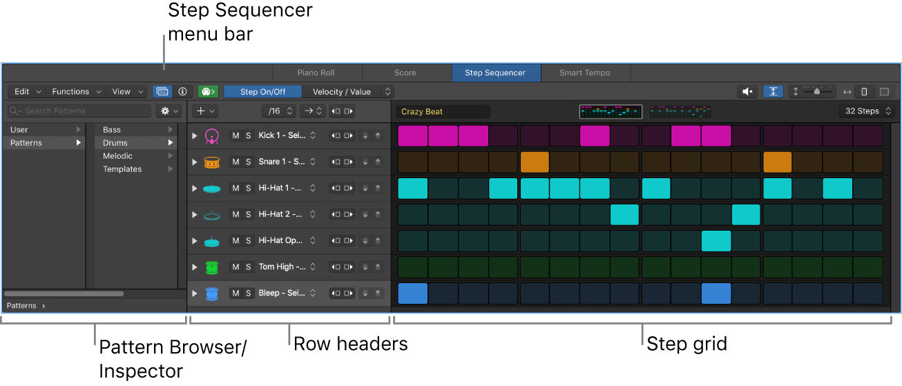 Making Beats In Step Sequencer