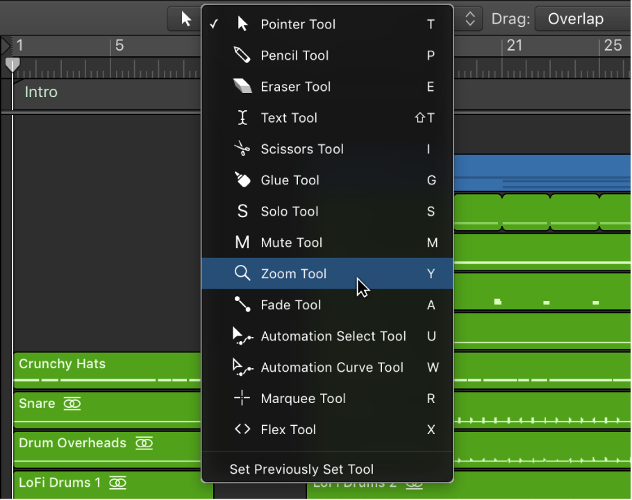 Logic Pro course notes - More about the Main Window
