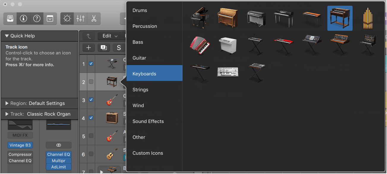 Logic Pro course notes - More about the Main Window