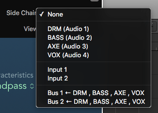 Logic Pro course notes - Side chain and Ducking