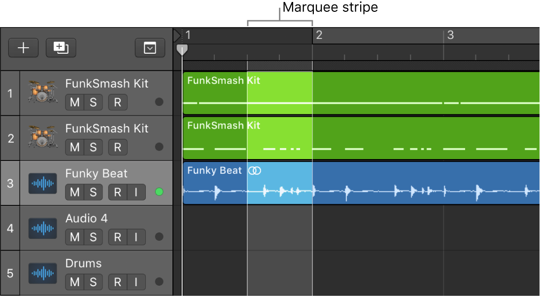 Logic Pro course notes - Working with Regions