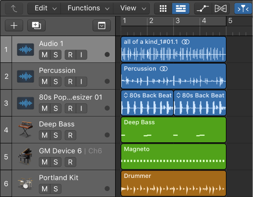 Logic Pro course notes - Working with Regions