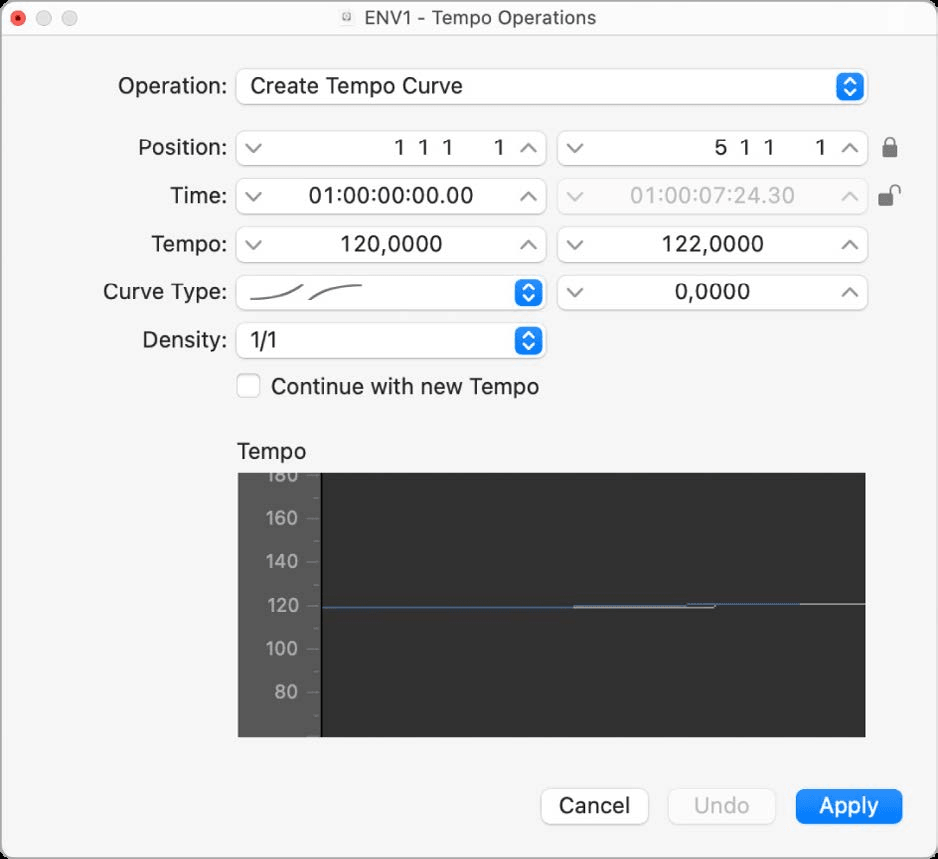 Logic Production course notes - Beat Mapping and Tempo Operations