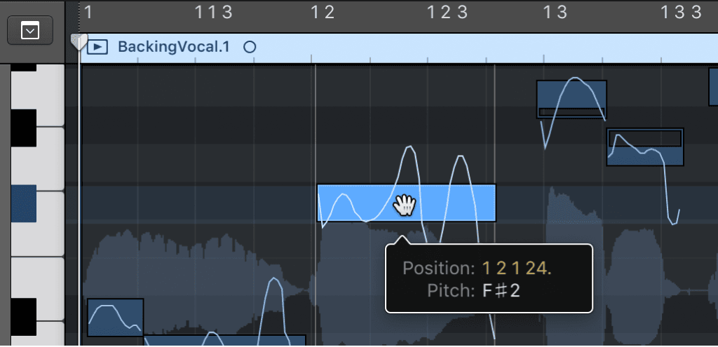 Logic Production course notes - Flex Pitch, Quantizing Audio & Varispeed