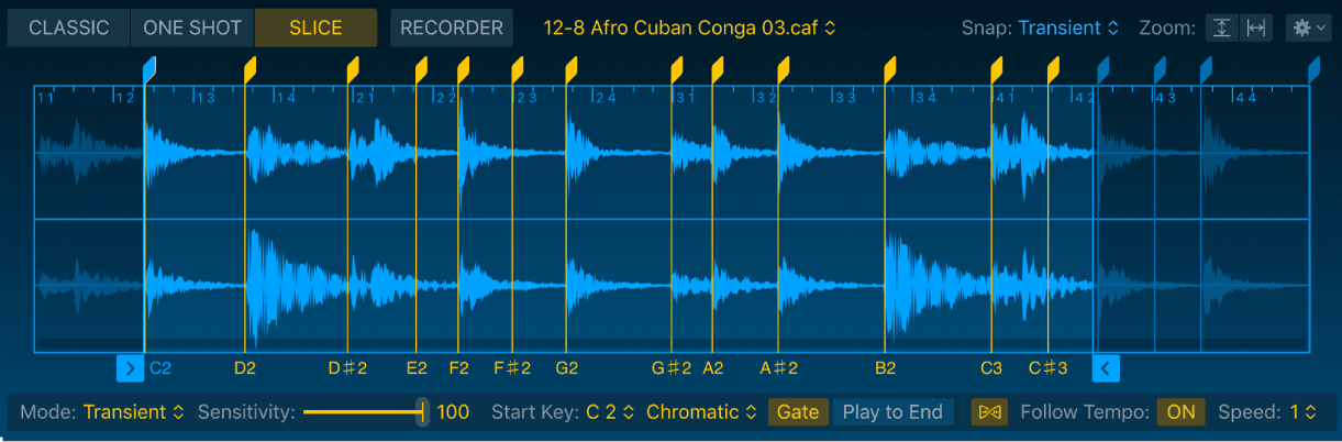 Logic Production course notes - Sampling: Quick Sampler