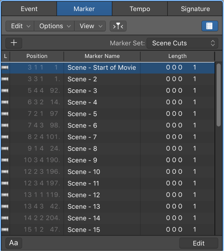 Logic Production course notes - Working with Video