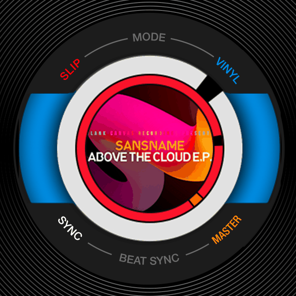 The CDJ-3000 jog display showing SLIP, VINYL, SYNC, MASTER and BEAT SYNC