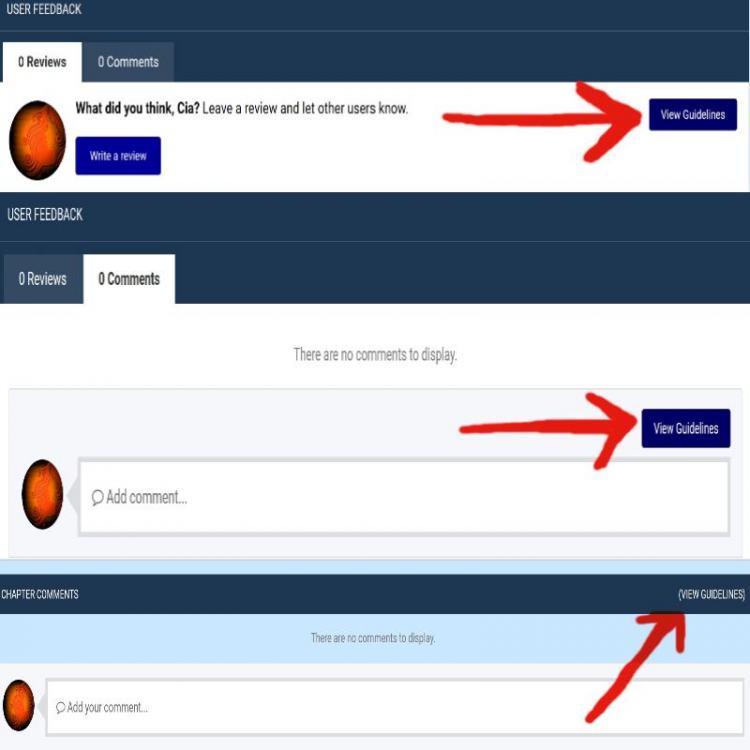 Stories Feedback Areas-Reviews and Comments